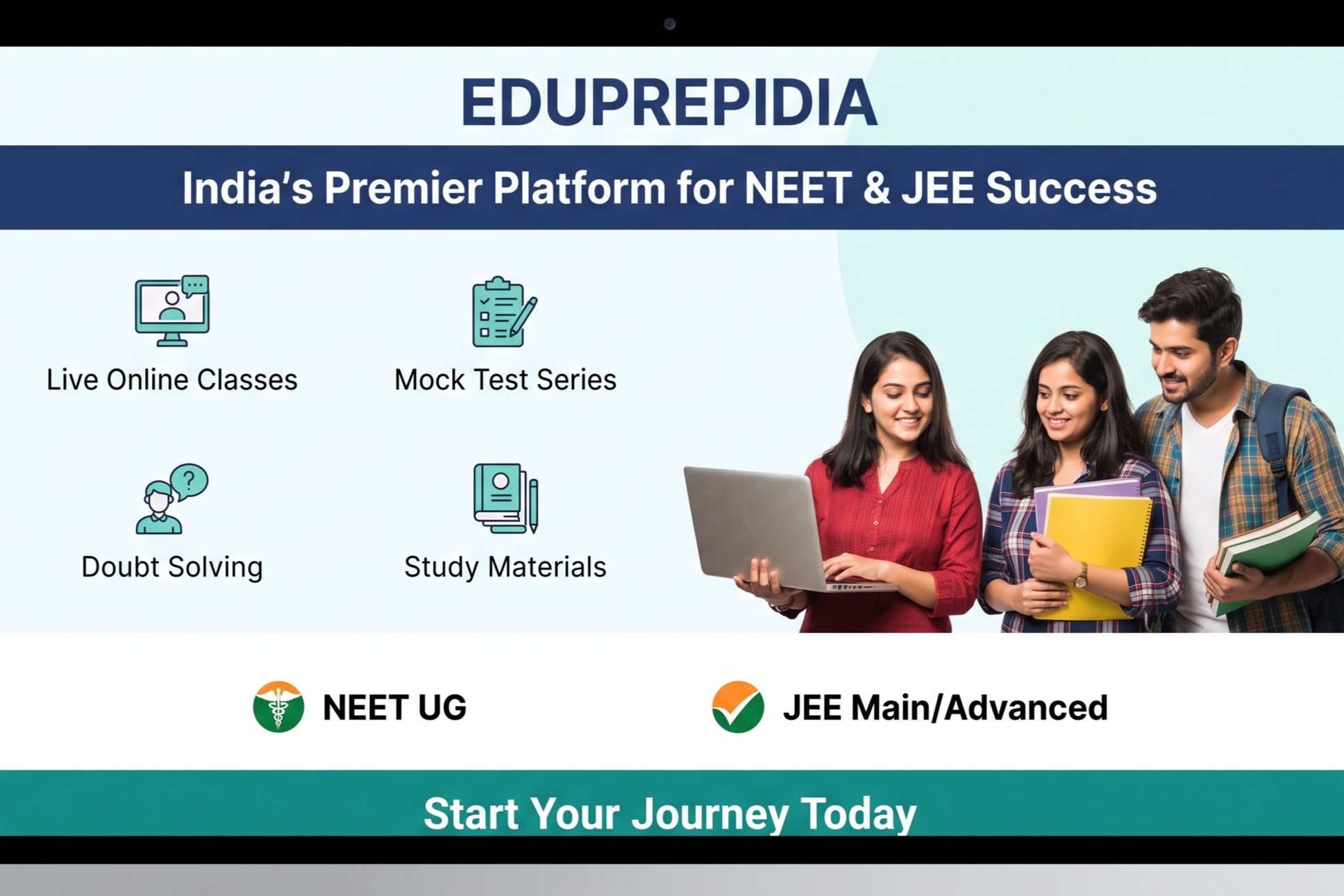 Eduprepidia — NEET & JEE exam prep platform