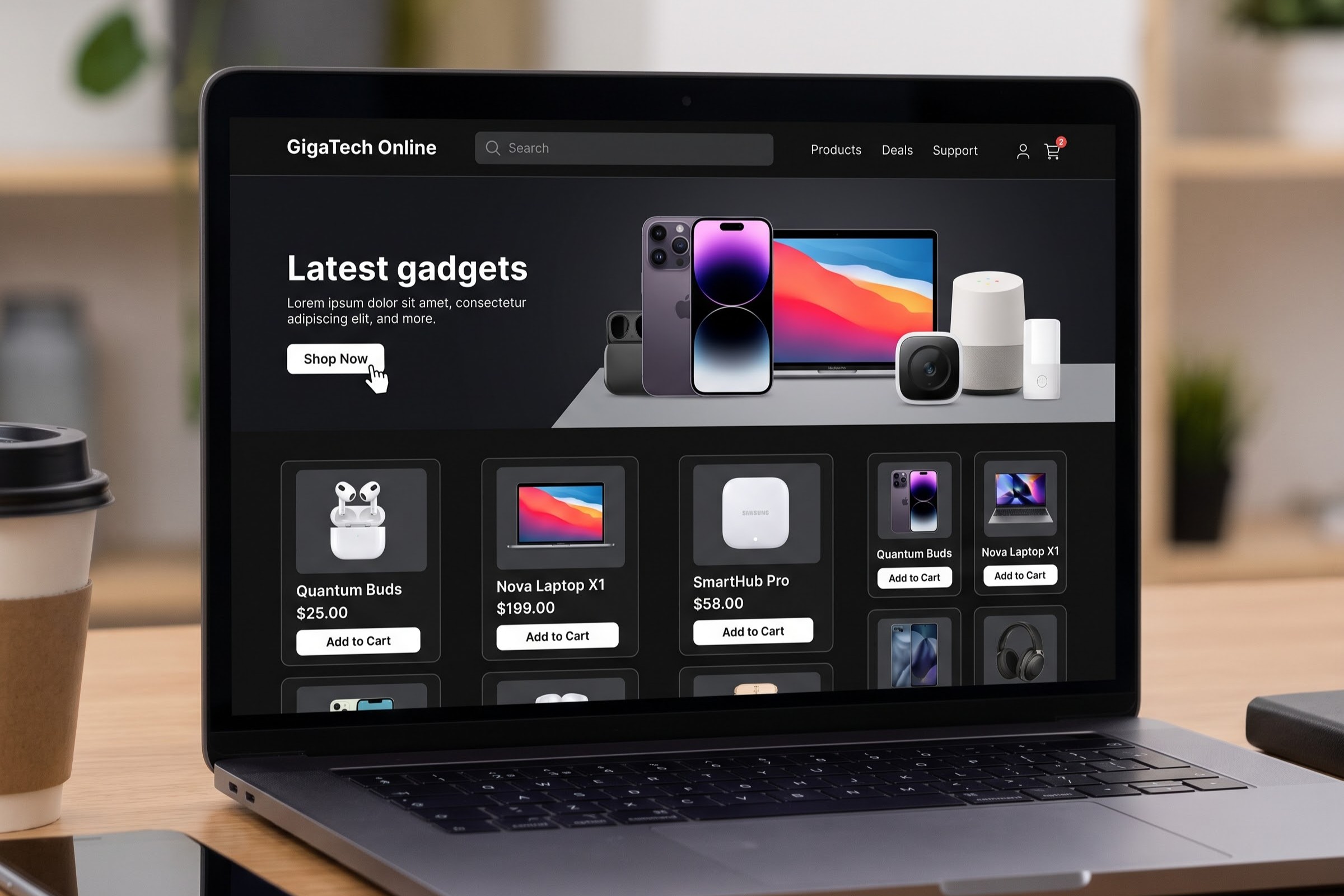 GigaTech Online — electronics e-commerce