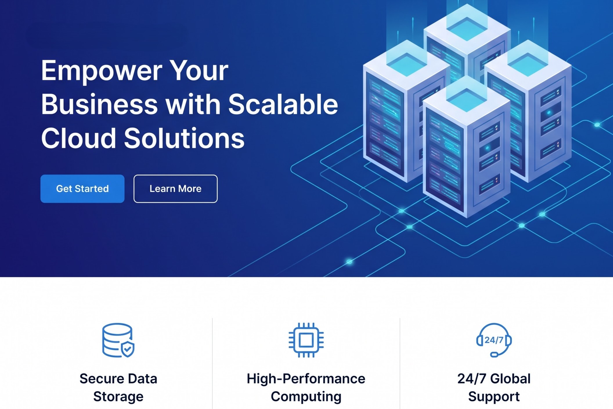 LenxTech — scalable cloud solutions page